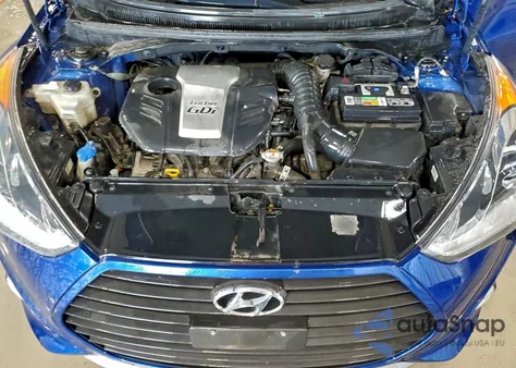 2015 Hyundai Veloster Turbo из США, поврежденный, VIN KMHTC6AE4FU241400